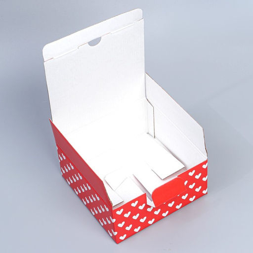 Цена за 2 шт. Коробка подарочная сборная, упаковка, Люблю, 15?15?7 см