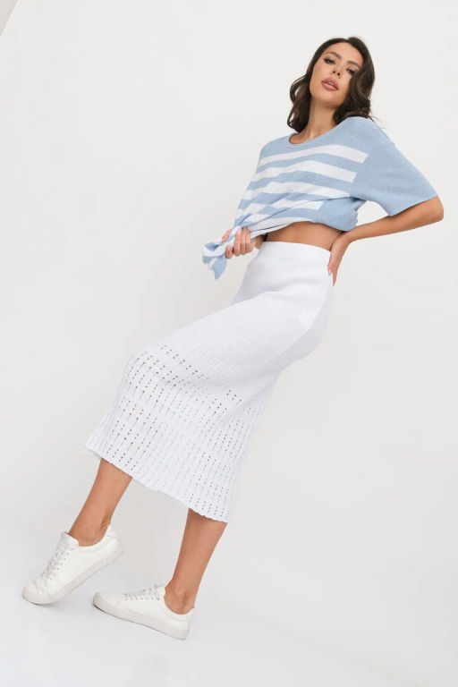 ЗЛАТА Юбка И 017/белый