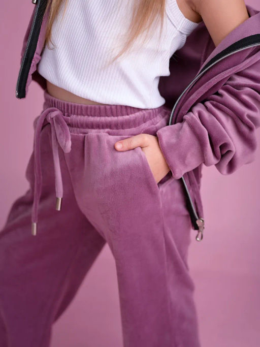 КД1249-М Костюм велюровый ЦВЕТ: СИРЕНЬ