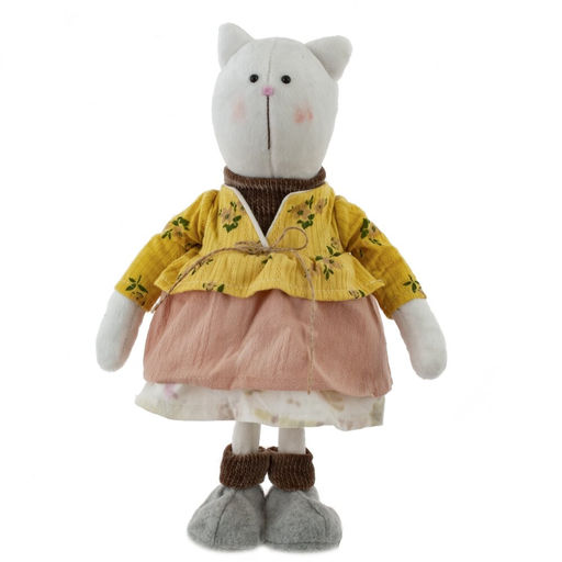 Игрушка набивная "Кот/Кошка", L16 W10 H33 см, 2в.