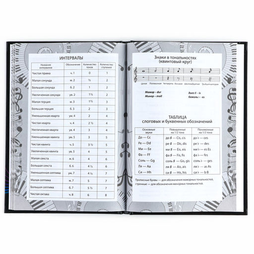 Дневник для музыкальной школы твердая обложка 40 л. «Золотой скрипичный ключ»