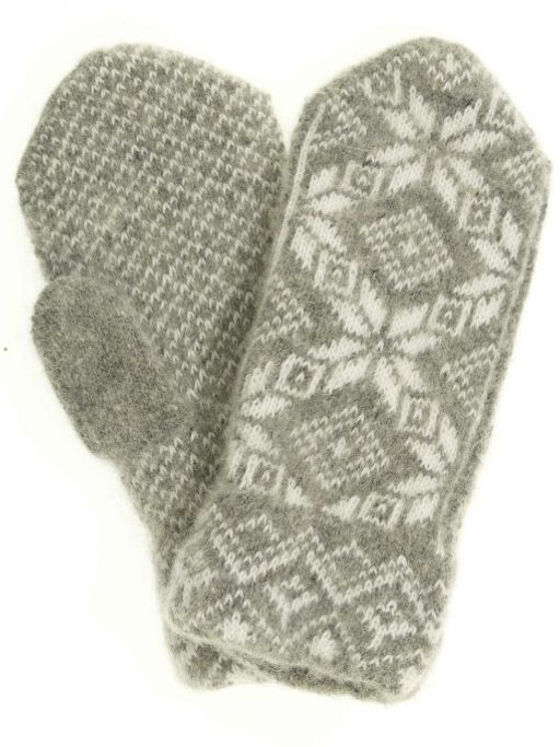 Варежки женские "Звезды с ромбами" ПП 3229-5