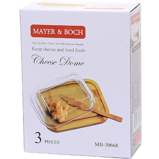 30668 Масленка стекло-бамбук с ножом МВ (х36) - Mayer&boch фото 4
