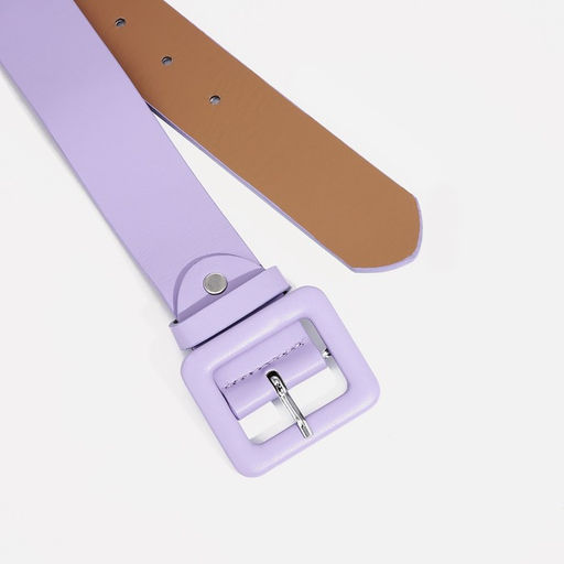 Ремень женский, ширина 3.3 см, винт, пряжка под кожу, цвет сиреневый - Simaland фото 2