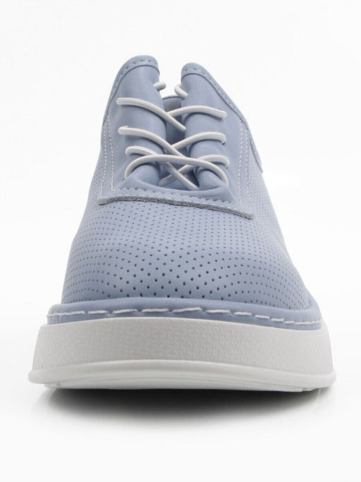 03-YH287-8 LT. BLUE Полуботинки летние женские (натуральная кожа)