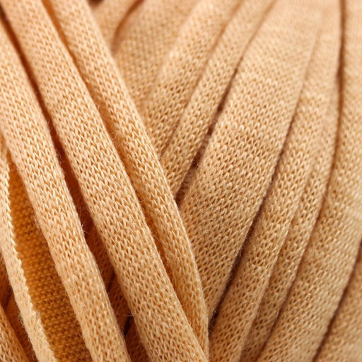 Цена за 2 шт. Пряжа трикотажная 100% хлопок "Лентино mini" 100 гр 40 м цвет 08 бежевый