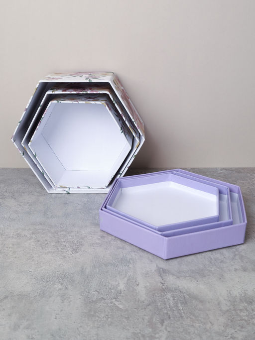 Коробка подарочная 3 штуки / 1162 /уп 24/13.7*15.7*7/15.7*18*8/17.5*20*9cm - ГалеонТрейд фото 4