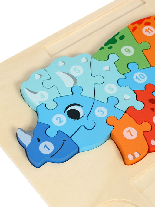 Деревянный 3D пазл для малышей, рамка - вкладыш