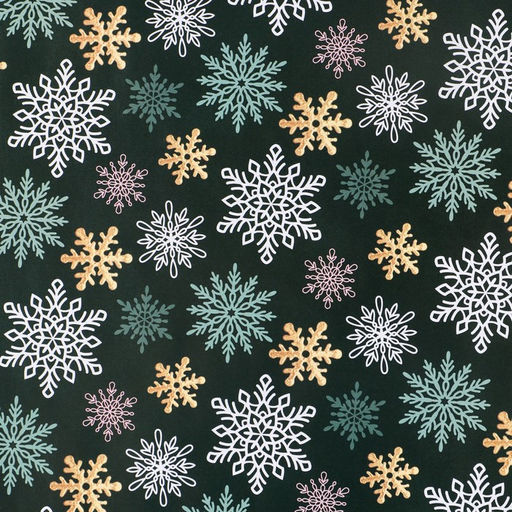 Цена за 10 шт. Бумага упаковочная глянцевая двухсторонняя Новогодние игрушки, 50 х 70 см - Дарите счастье фото 3