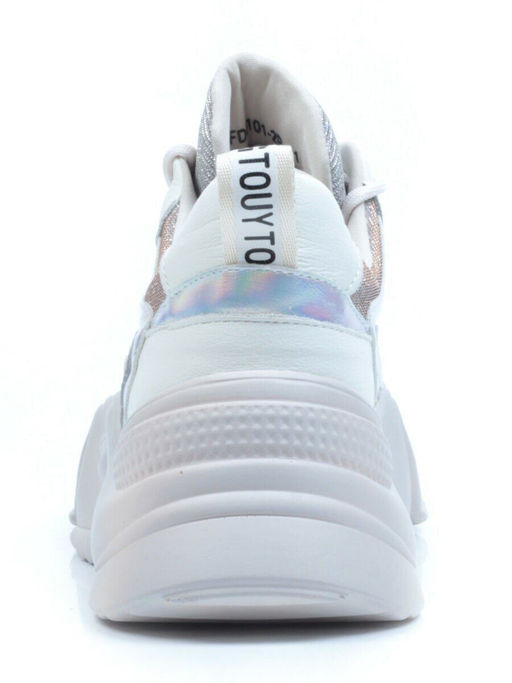 05-FDG101-2P WHITE Кроссовки женские (натуральная кожа) - Фабричный китай фото 9