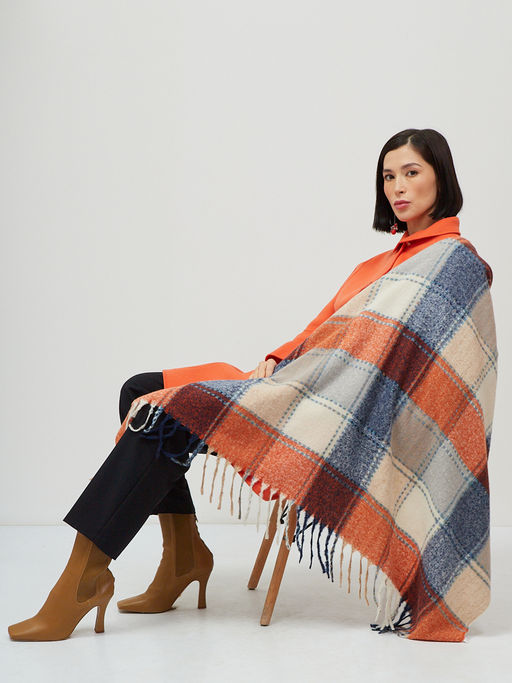 Большой красивый платок из мягкой, хорошо драпируемой ткани, в стиле арт-деко - Tantino фото 3