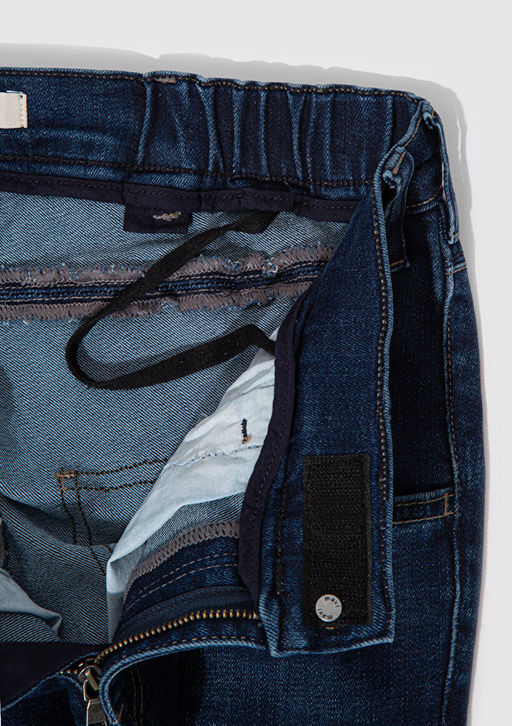 Rosina Adaptive Koyu Mavi Jean Pantolon  фото 3