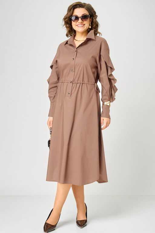 Платье EVA GRANT 7223 мокко