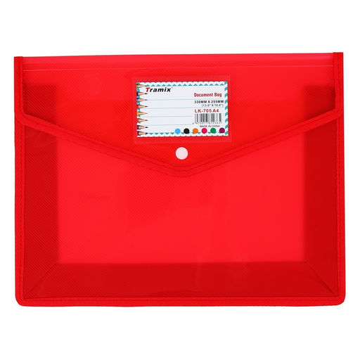 Папка-конверт на кнопке А4, 500 мкр, с расширением, горизонтальная, карман для визиток, МИКС - Simaland фото 9