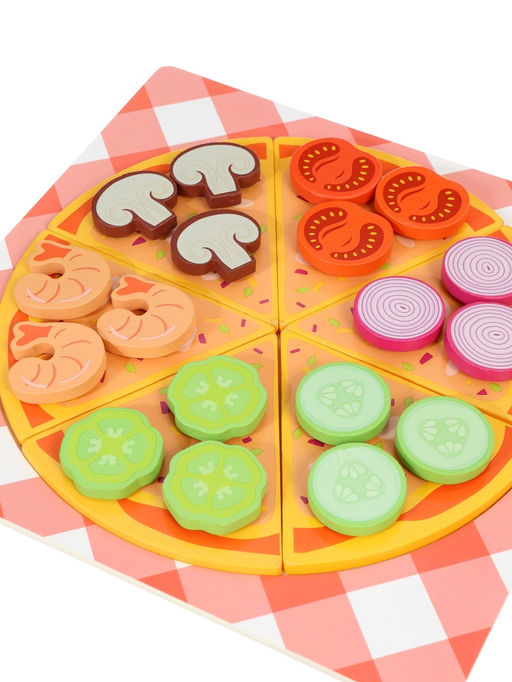 Деревянный кухонный набор - сортер «Пицца»