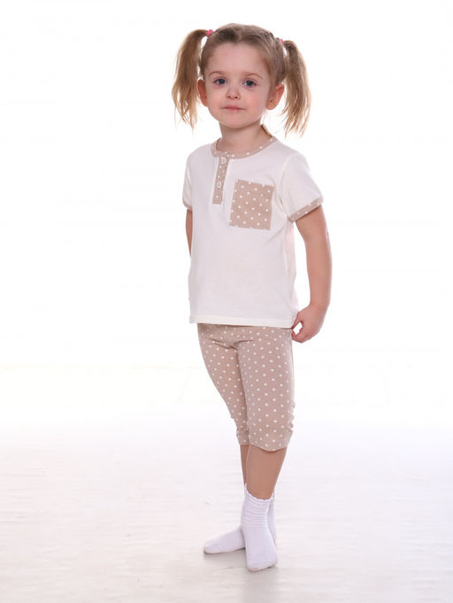 №170 Пижама детская (Бежевый_горох) - Итос-плюс фото 4