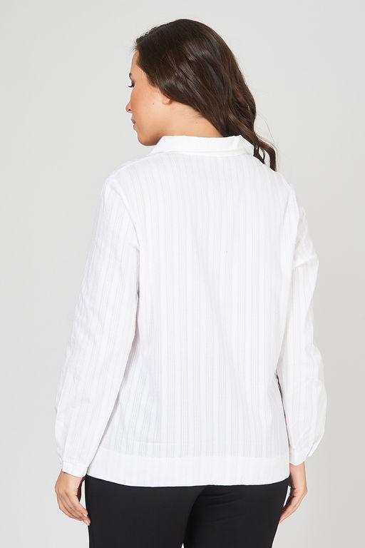 Блуза белая офисная - Olsi фото 3