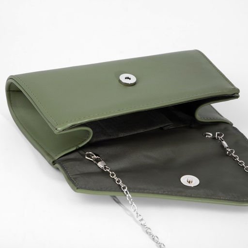 Сумка-клатч на клапане, цвет зелёный - Simaland фото 6