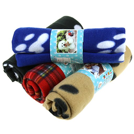 Подстилка-плед для животных 60х90см, флис, полиэстер, цвета микс (Китай) - Pet toys фото 2