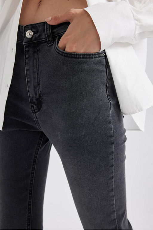 Джинсовые брюки скинни длиной до щиколотки с нормальной талией Rebeca - Defacto фото 5