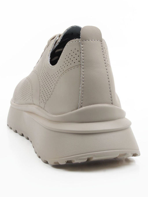 03-YH595-3 DK. BEIGE Кроссовки летние женские (натуральная кожа)