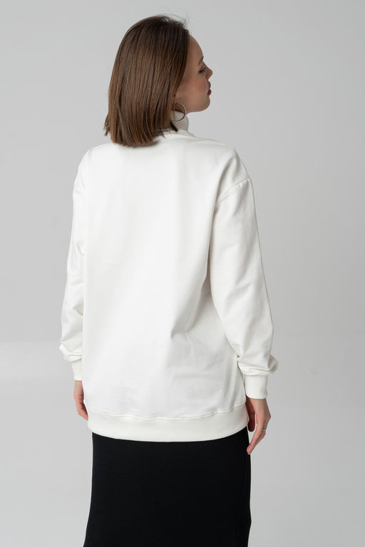 Джемпер из мягкого хлопкового футера - Solo mio фото 19