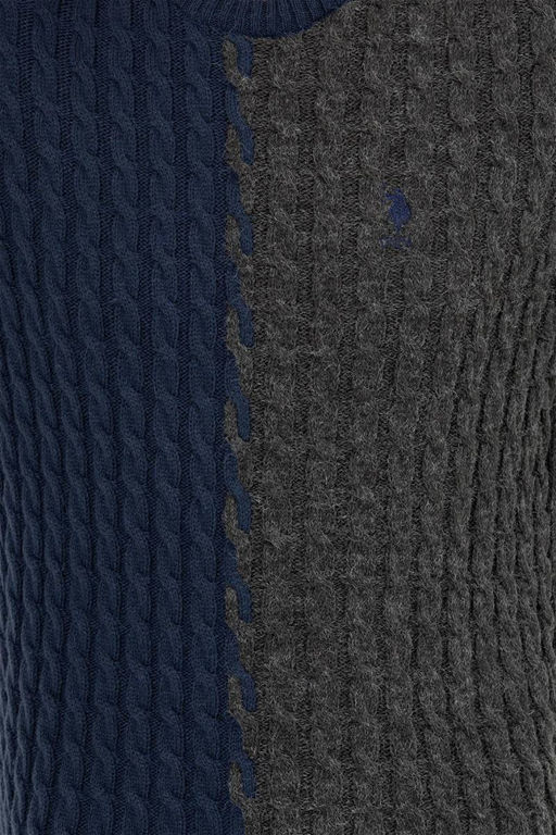 Мужской темно-синий вязаный свитер - U.s. polo assn фото 12