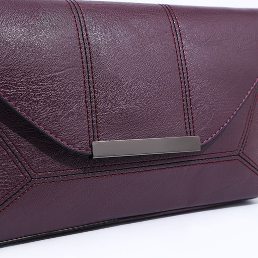 Сумка-клатч на магните, длинный ремень, цвет фиолетовый - Simaland фото 4