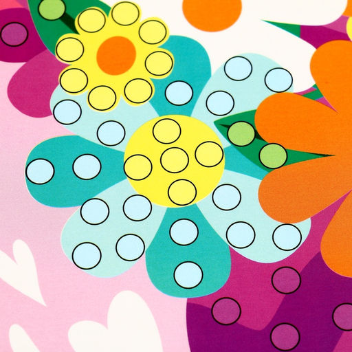 Аппликация жемчужными полубусинами «Весенний букет»