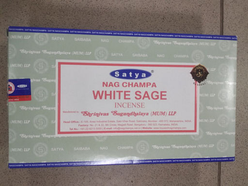 Благовония Satya White Sage 15gm уп-12шт Белый Шалфей
