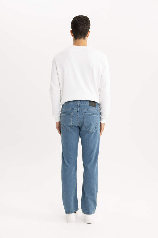 Джинсовые брюки Sergio Regular Fit Normal Mold с нормальной талией и зауженными штанинами - Defacto фото 8