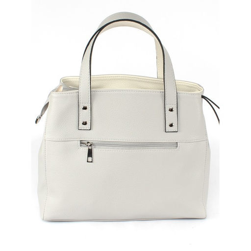 Сумка женская искусственная кожа ADEL-221/ММ, 1 отд+карм/пер, плеч рем, серый св/беж св флотер 259062 - Adelia фото 2