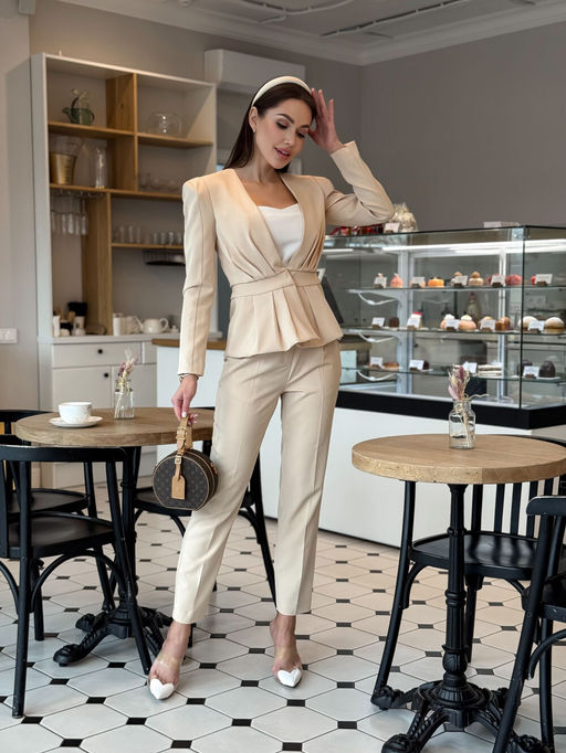 Жакет AURA 1124-170-Р кремовый