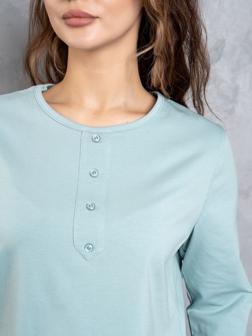 Джемпер хлопок 95%, лайкра 5%,фисташковый - Binita фото 5