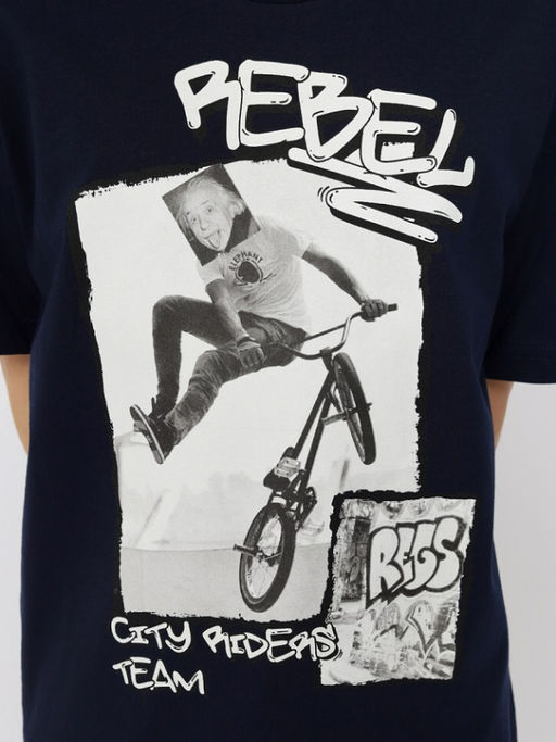 CRB wear/CSJB 63750-41-393 Футболка для мальчика,темно-синий/Ex.Cherubino фото 4