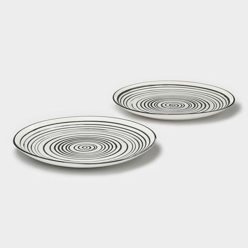 Набор тарелок обеденных фарфоровых Magistro Hypnose, 25.7×2.5 см, 2 шт.