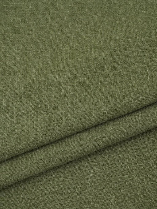 Крапива Рами (Ramie) цв.Винтажный темный хаки, ш.1.4м, крапива-100%, 240гр/м.кв - Купава фото 2