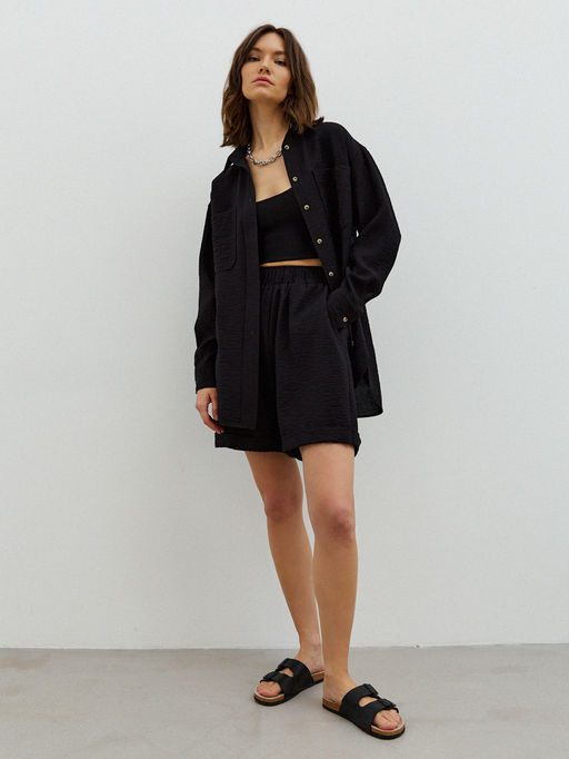 Шорты их сжатой вискозы - TO BE ONE фото 3