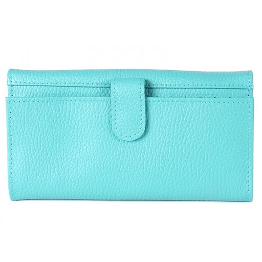 Портмоне женское Croco-ПР-954 натуральная кожа 3 отд, 17 карм, бирюза флотер (110) 208544  фото 2