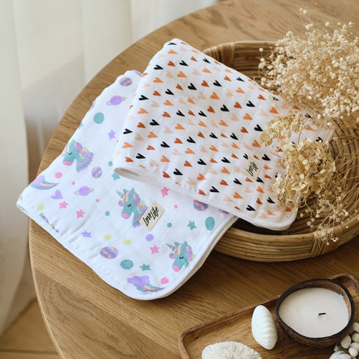 Полотенце детское Сердечки 50*90см,100% хл, муслин 105 гр/м2, махра 300гр/м2 - Крошка я фото 7