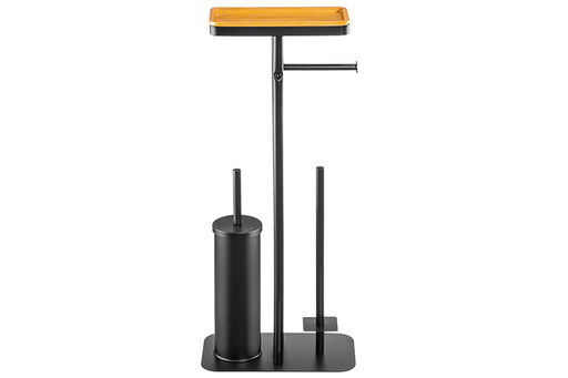 Подставка для туалетной бумаги и ершика 30*17*68,8 см Черная - Elan gallery фото 9