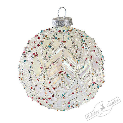 Шар "Весенний лес" (стекло) 8 см