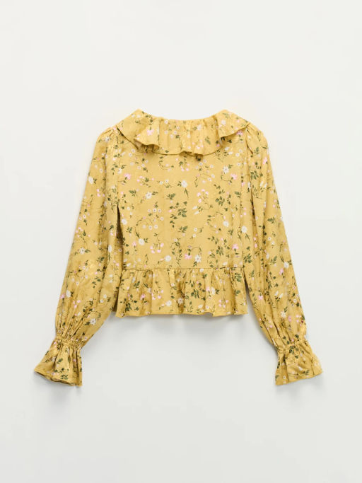 Блуза из вискозы с воланами / Zarina