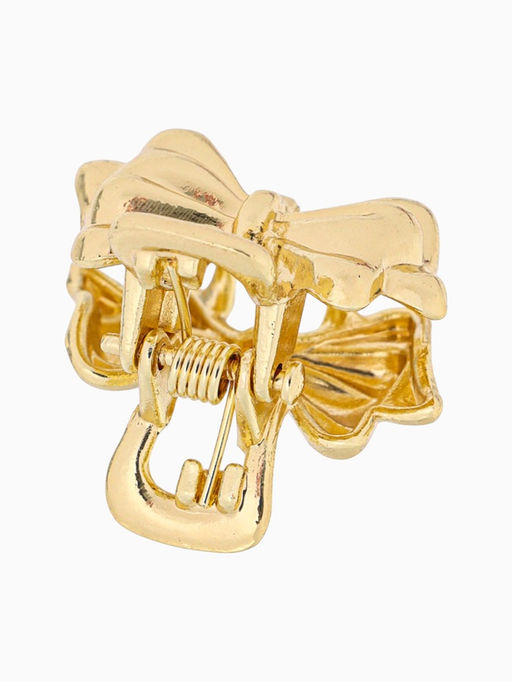 Цена за 2 шт. Крабики для волос «Либерти», набор 2 шт., бантик, 2 см, золото