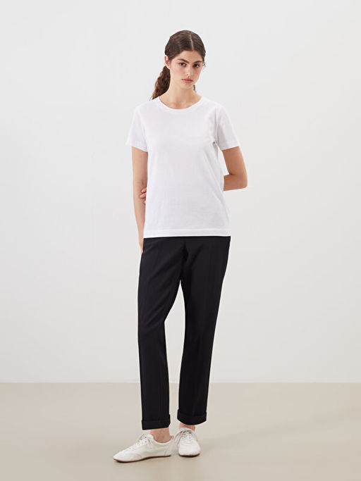 Beli Lastikli Dokulu Kad?n Pantolon