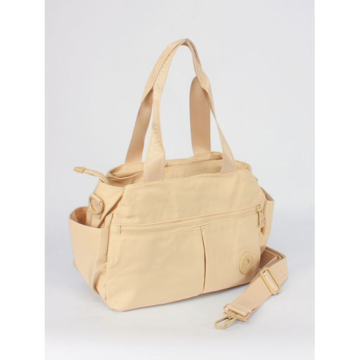 Сумка женская текстиль BoBo-758-1, 3отд, плечевой ремень, бежевый 265870