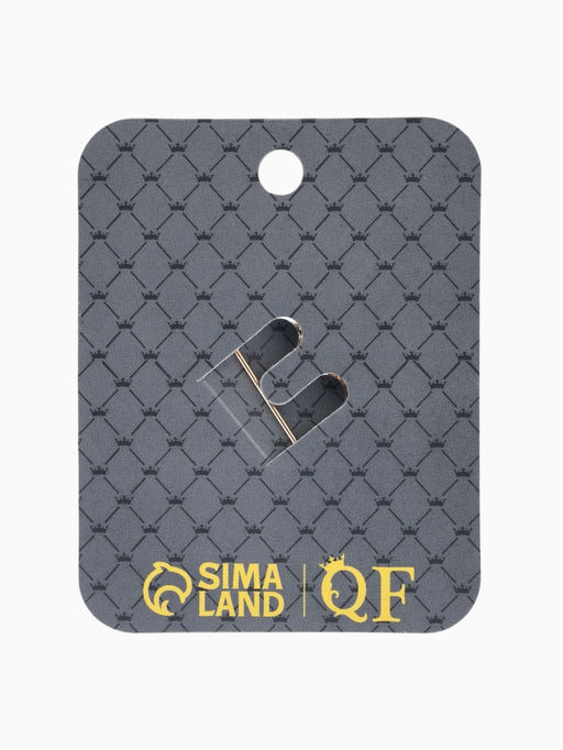 Брошь «Стручок гороха», белый, зелёная в золоте