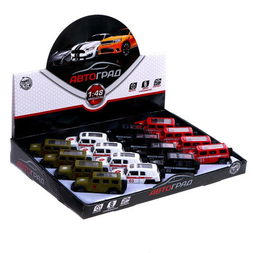 Машина металлическая Спецслужбы, 1:48, инерция, открываются двери, МИКС - Автоград фото 8