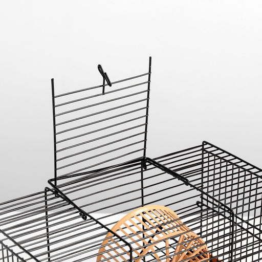 Клетка-мини для грызунов Пижон №2, укомплектованная, 27 х 15 х 16 см, бежевая  фото 4