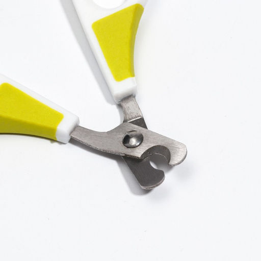 Ножницы-когтерезы изогнутые, отверстие 7 мм, белые с зелёным - Пижон фото 3